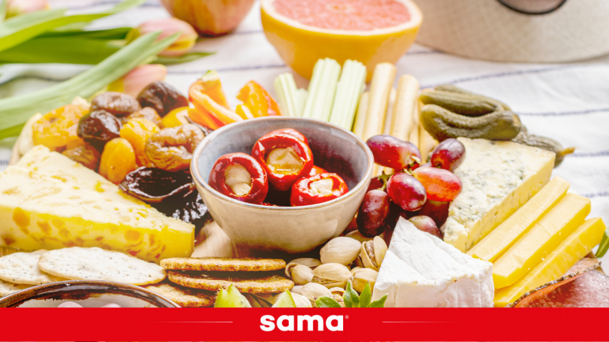 Antipasto estivo con peperoncini ripieni Sama spa