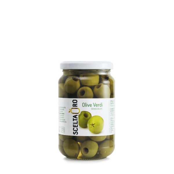 Olive verdi denocciolate 370 ml Scelta Oro
